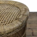 M-3994 Vintage Wicker Peacock Chair with Matching Wicker Stool Penderyn Antiques (14)