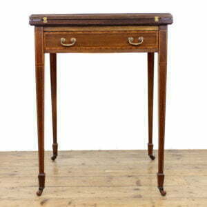 Edwardian Inlaid Mahogany Envelope Card Table