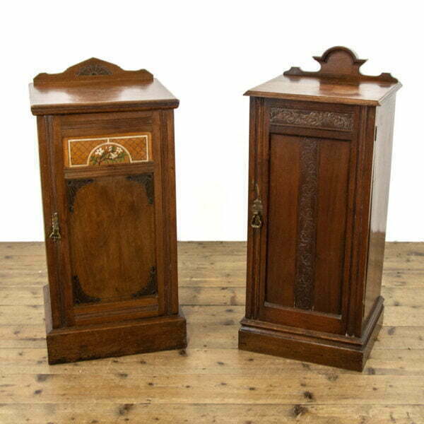 M-1305 & M-1306 Two Similar Antique Bedside Cupboards Penderyn Antiques (1)