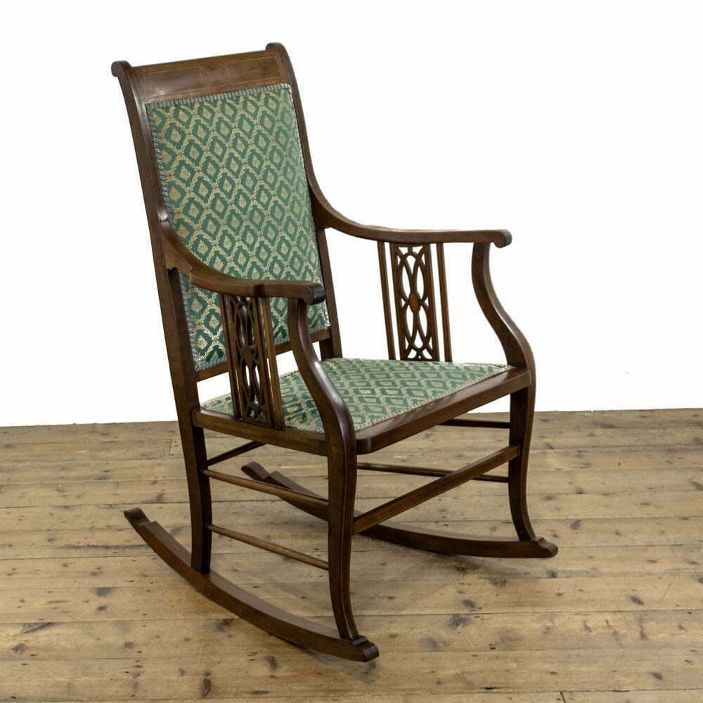 Antique Edwardian Mahogany Rocking Chair
