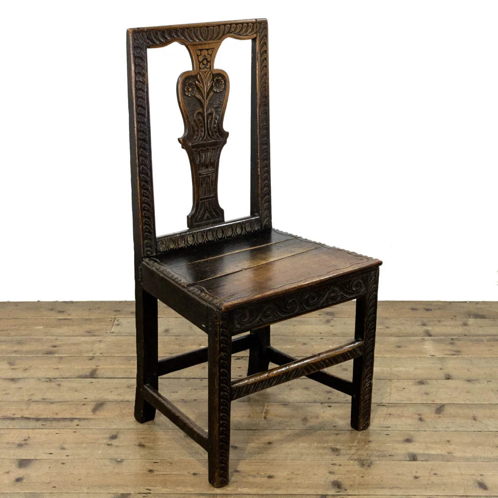 Antique Carved Oak Chair