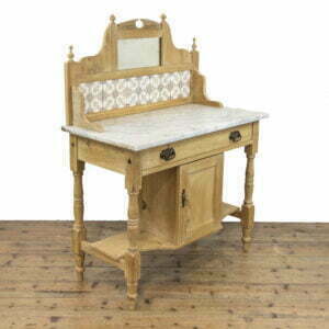 Antique Pine Washstand with Marble Top