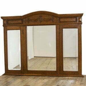French Antique Oak Mirror
