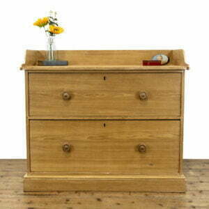 Antique Pine Chest of Drawers with Gallery