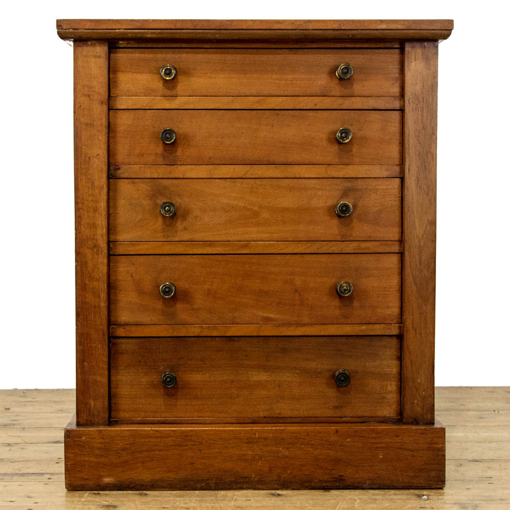 Victorian Mahogany Five Drawer Pedestal by Trapnell & Gane