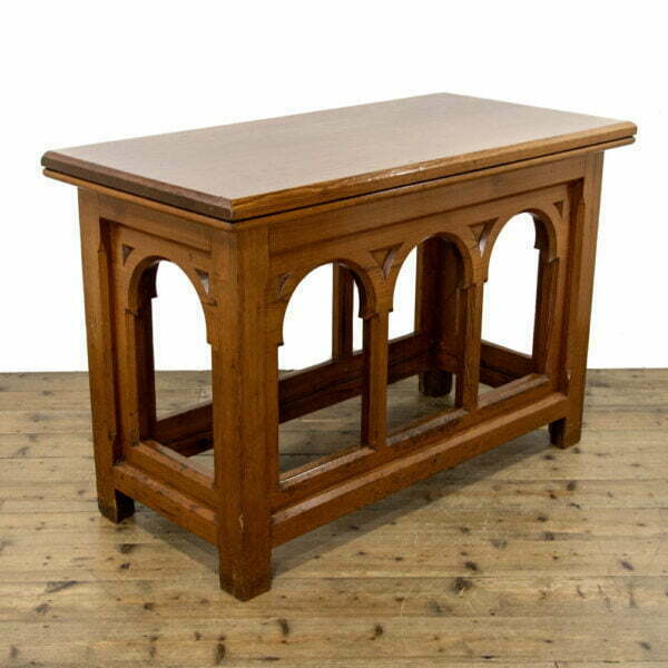 M-4018 Antique Pitch Pine Altar Table Penderyn Antiques (1)