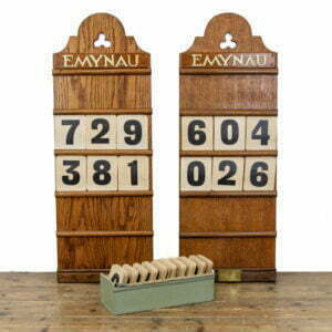 Pair of Antique Welsh Emynau Hymn Boards