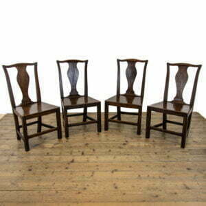 Set of Four Antique Oak Dining Chairs