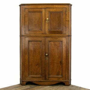 Antique Oak Corner Cupboard