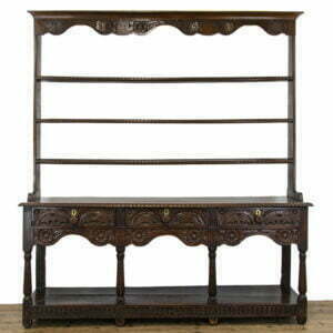George III Carved Oak Pot Board Dresser