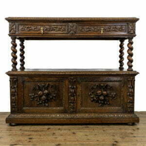 M-4054 Antique Carved Oak Buffet Penderyn Antiques (1)