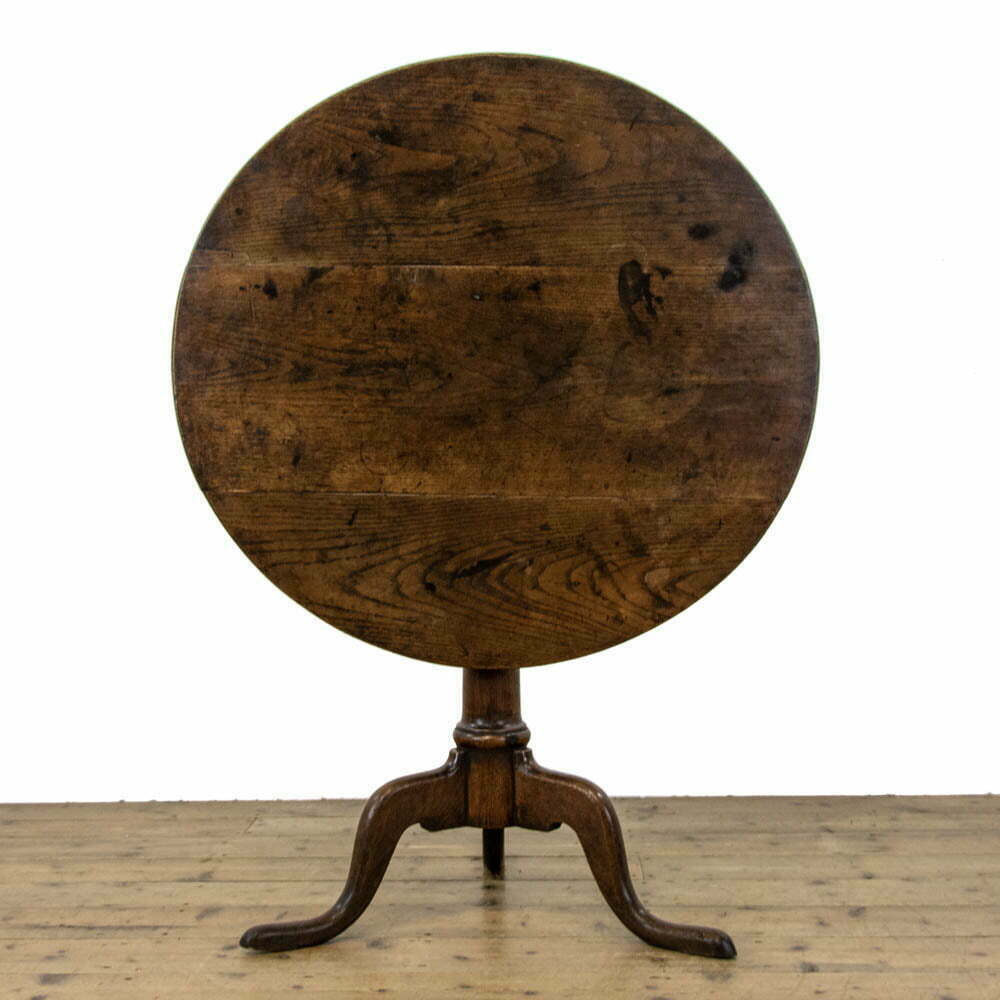 Antique Oak Tripod Table