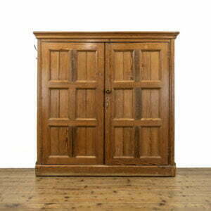 Large Antique Pitch Pine School Cupboard