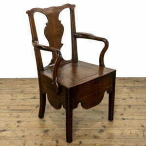 18th Century Antique Oak Commode Elbow Chair