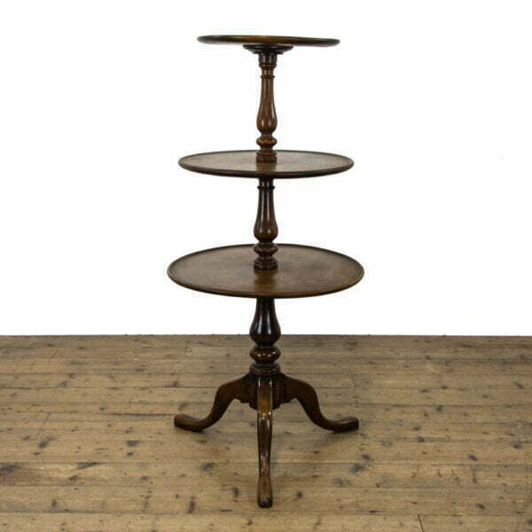 M-4100 Late 19th Century Antique Mahogany Dumb Waiter Penderyn Antiques (1)