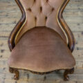 M-4104 Victorian Walnut Button Back Salon Chair Penderyn Antiques (3)