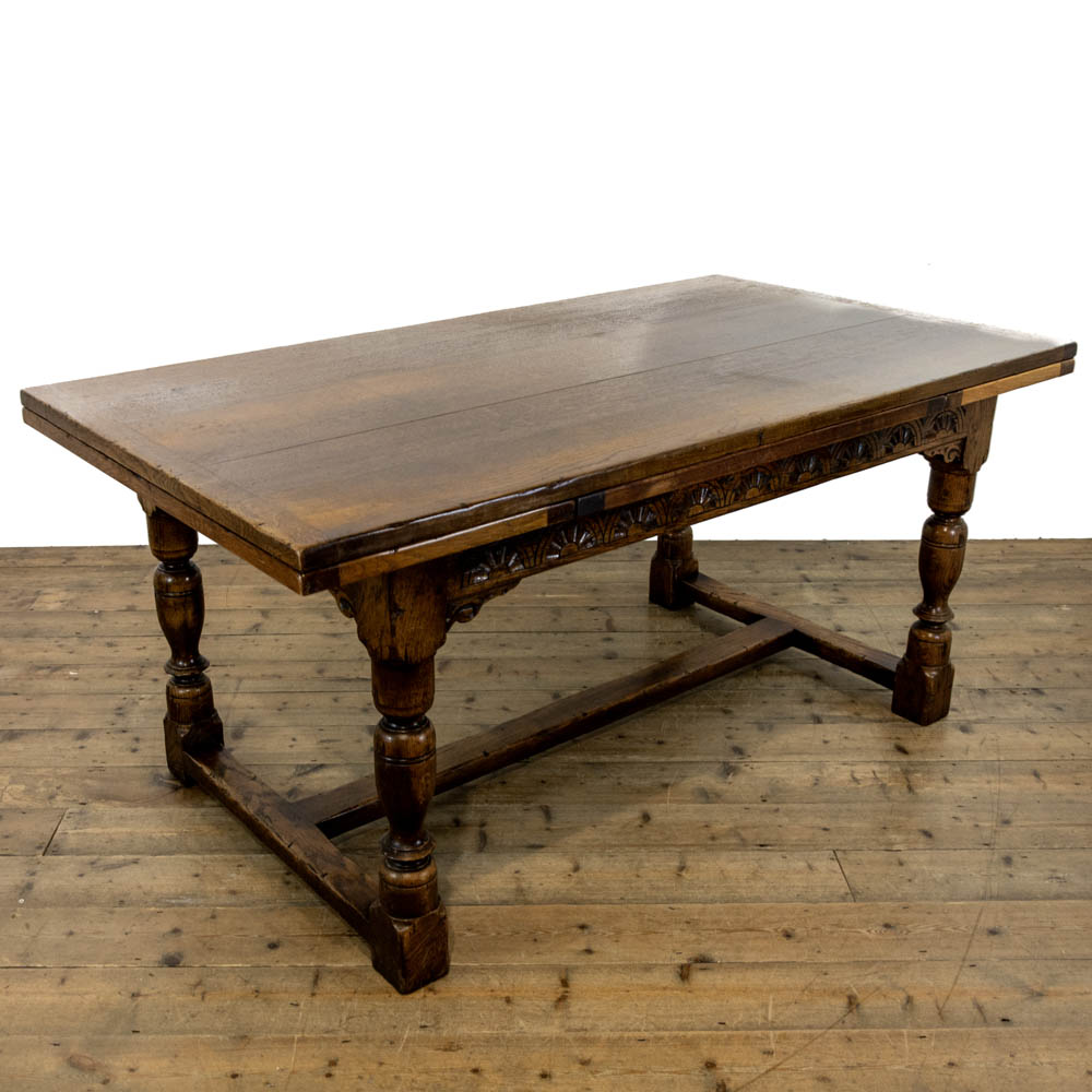 Extendable Antique Dining Table in the Jacobean Style