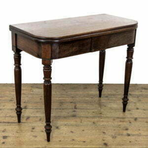 Antique Mahogany Fold Over Tea Table