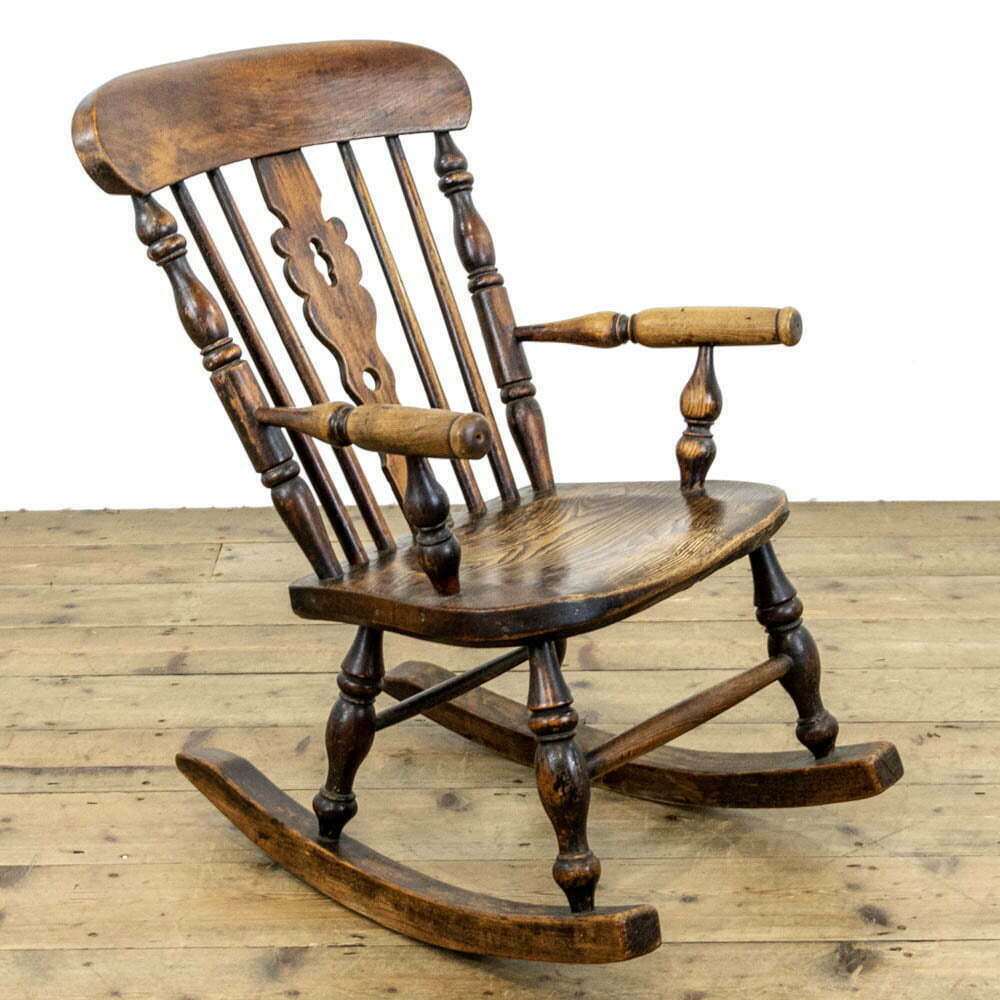 Antique Ash and Elm Child’s Rocking Chair
