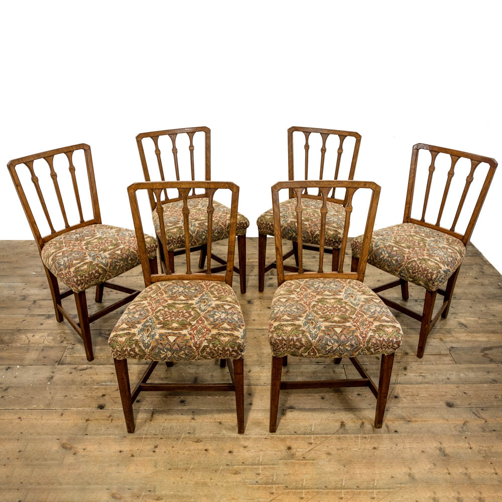 Set of Six Antique Mahogany Dining Chairs