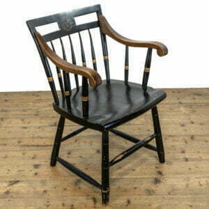 M-600c Ebonised Harvard University Armchair Penderyn Antiques (1)