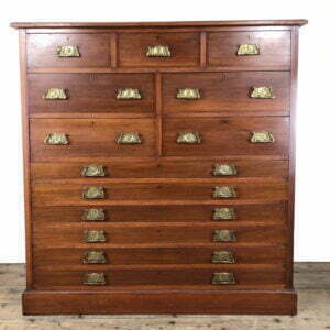 Large Edwardian Mahogany Bank of Drawers