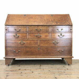 Large Antique George III Oak Bureau