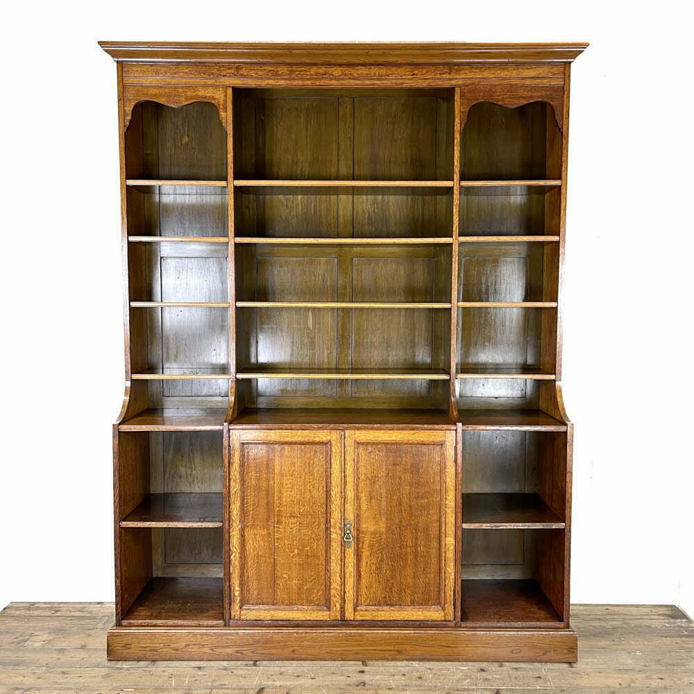 Large 19th Century Antique Oak Bookcase