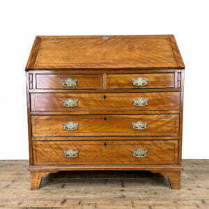 M-3032 Antique Satin Birch Bureau Penderyn Antiques (1)
