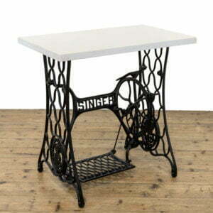 Antique Singer Sewing Machine Table with Marble Top