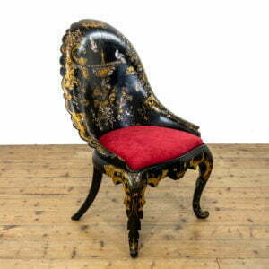M 4052 Victorian Antique Papier mache Side Chair 1
