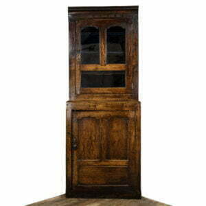18th Century Antique Oak Corner Cupboard