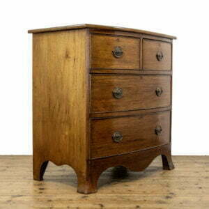 M 4162 Antique Mahogany Bow Front Chest of Drawers 1