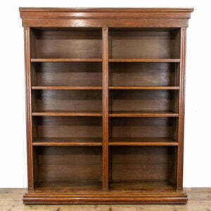 Large Vintage Oak Library Bookcase