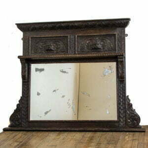 Antique Greenman Carved Mirror