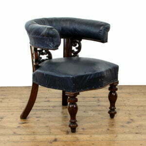 M 2802 Antique Victorian Mahogany Library Chair 1