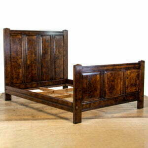 M 4121 Bylaw Reproduction Stained Oak Panelled King Size Bed 1