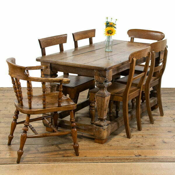 M-4169 18th Century Antique Oak Refectory Penderyn Antiques (13)