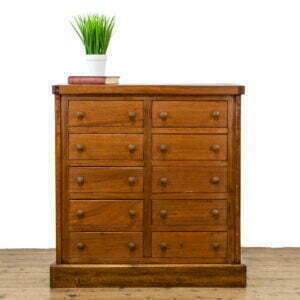 Small Mahogany Bank of Drawers