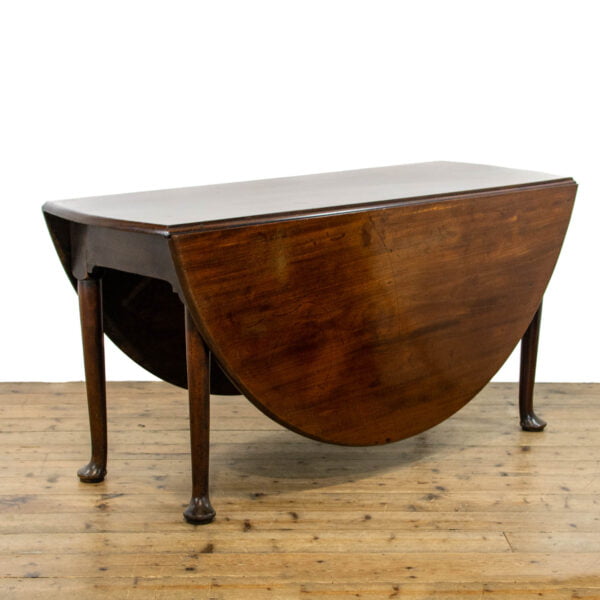 M-4265 LARGE ANTIQUE MAHOGANY GATELEG DINING TABLE PENDERYN ANTIQUES