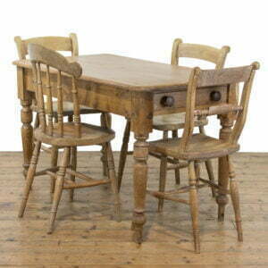 Victorian Antique Pine Kitchen Table