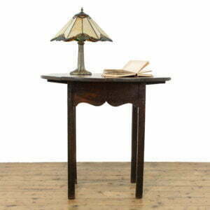 18th Century Antique Oak Round Side Table