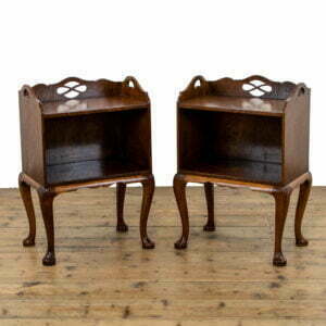 Pair of Antique Walnut Bedside Tables