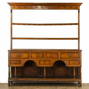 George III Antique Oak and Fruitwood Welsh Dresser