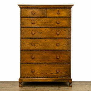 Tall Antique Oak Chest of Drawers