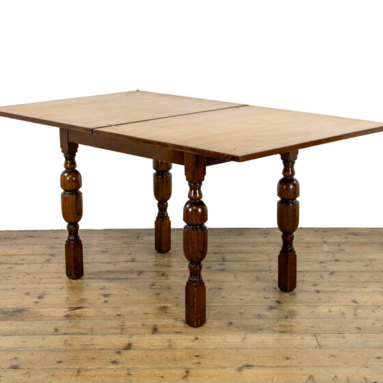 Vintage Oak Swivel Folding Table M4301 Penderyn Antiques