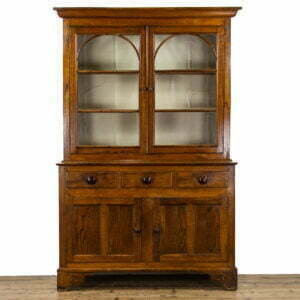 Georgian Antique Oak Dresser with Glazed Top