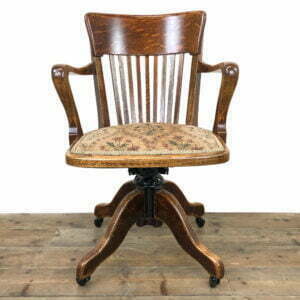 Antique Oak Swivel Desk Chair