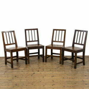Set of Four Antique Welsh Oak Farmhouse Chairs