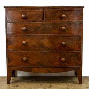 Antique Bow Fronted Mahogany Chest of Drawers